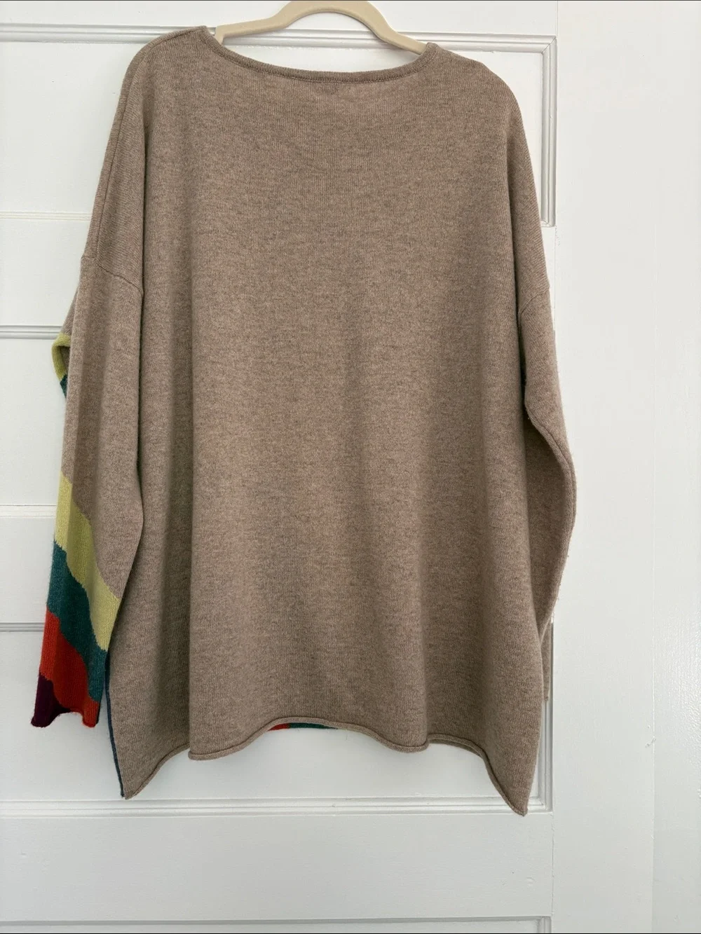 Women’s 100% Cashmere Sweater with Chevron design